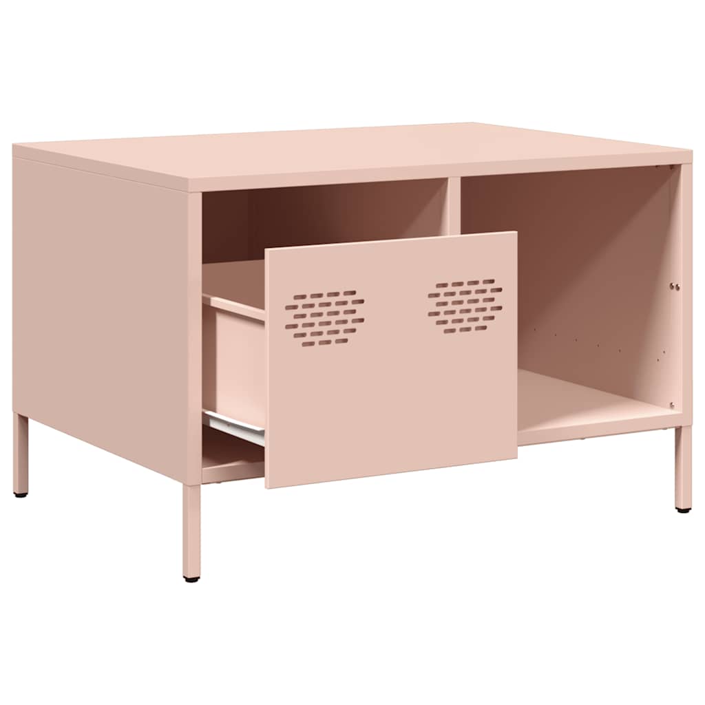 Coffee table, pink, 68.5x50x43.5 cm, cold-rolled steel