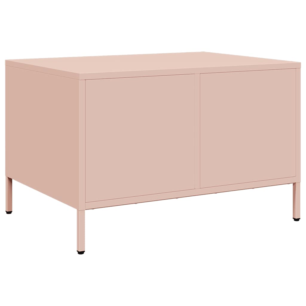 Coffee table, pink, 68.5x50x43.5 cm, cold-rolled steel