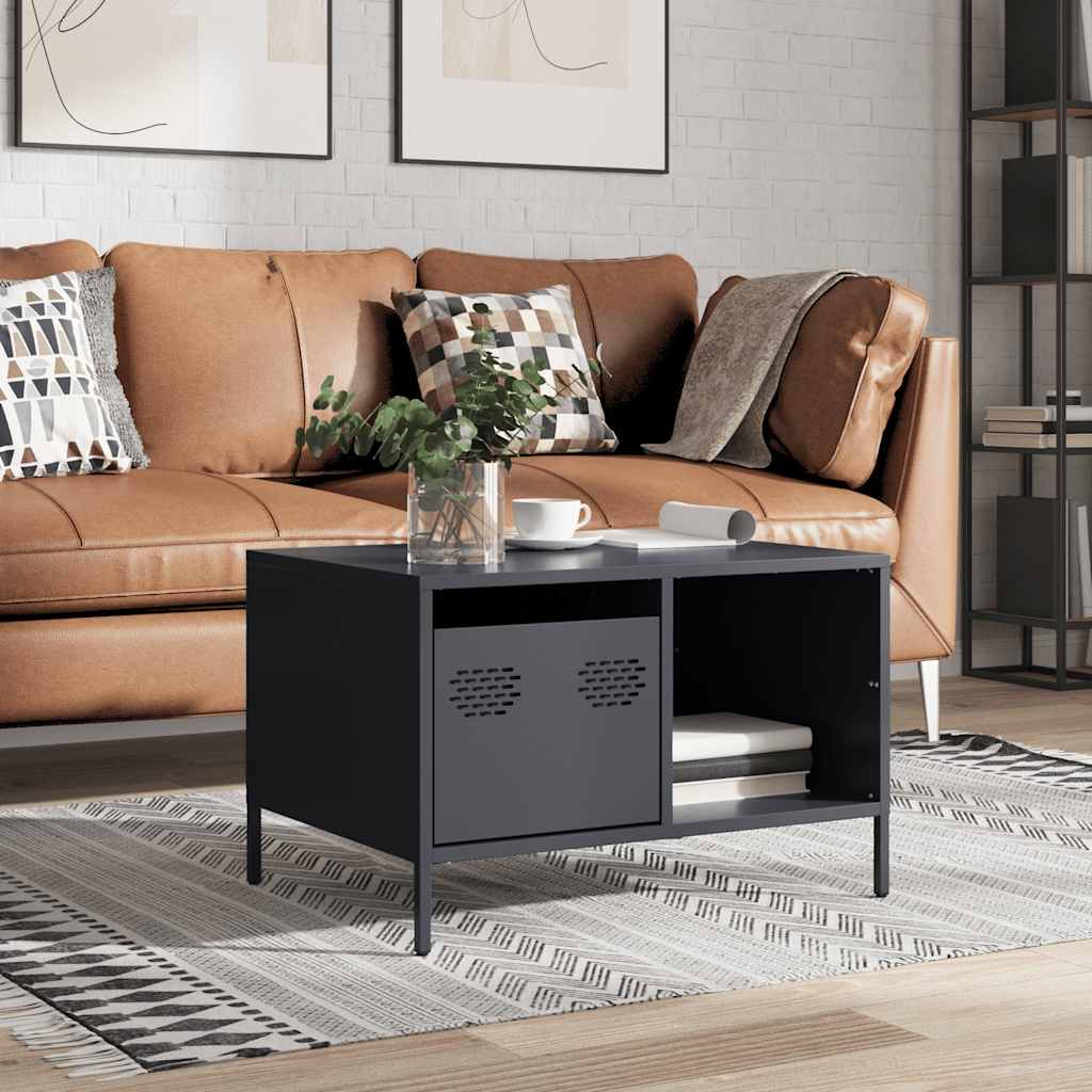 Coffee table, anthracite, 68.5x50x43.5cm, cold-rolled steel