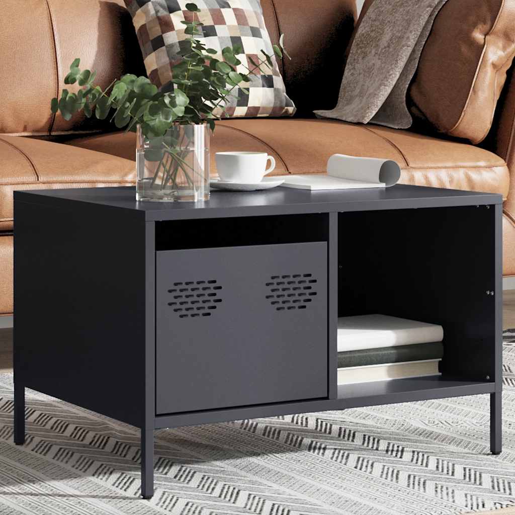 Coffee table, anthracite, 68.5x50x43.5cm, cold-rolled steel