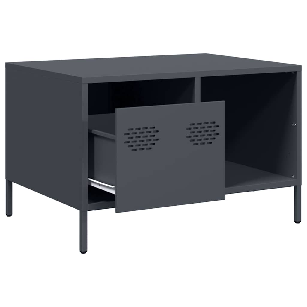 Coffee table, anthracite, 68.5x50x43.5cm, cold-rolled steel