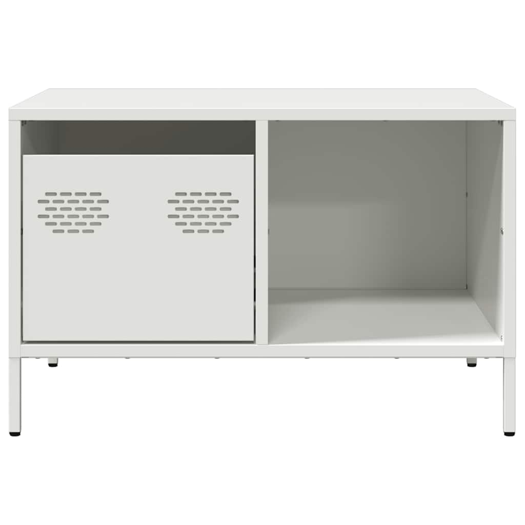 Coffee table, white, 68.5x50x43.5 cm, cold-rolled steel