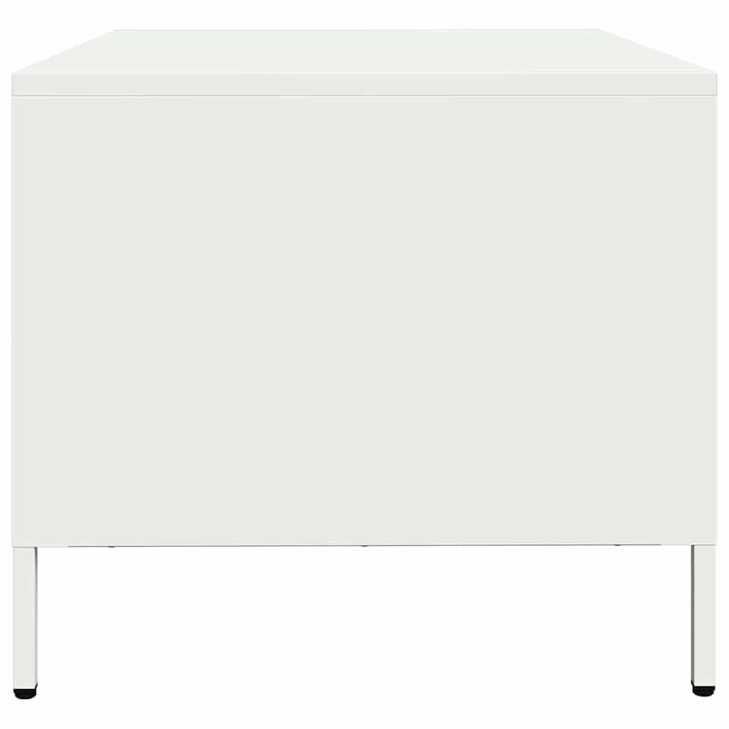 Coffee table, white, 68.5x50x43.5 cm, cold-rolled steel