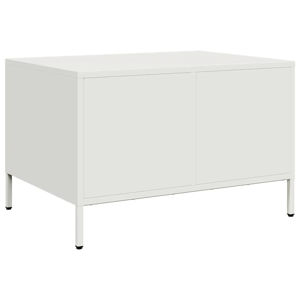 Coffee table, white, 68.5x50x43.5 cm, cold-rolled steel