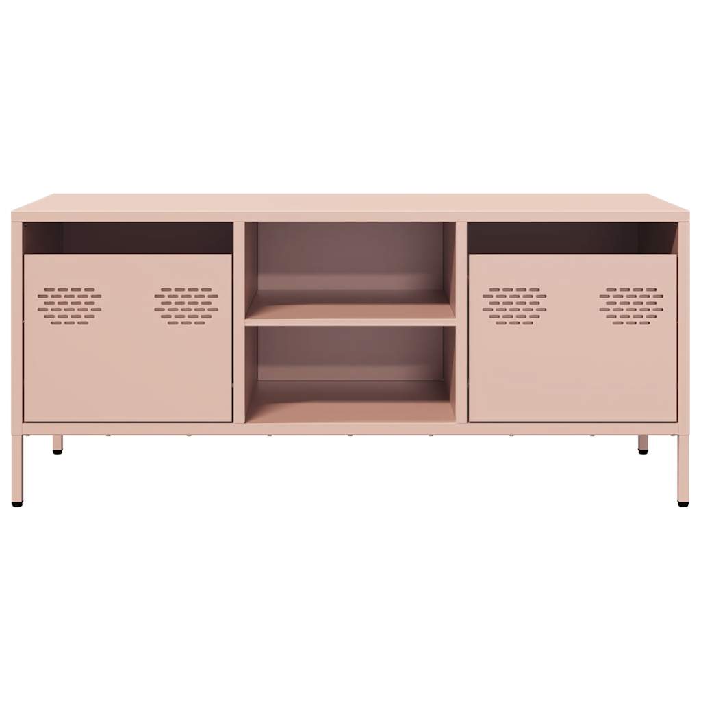 TV cabinet, pink, 101.5x39x43.5 cm, cold-rolled steel