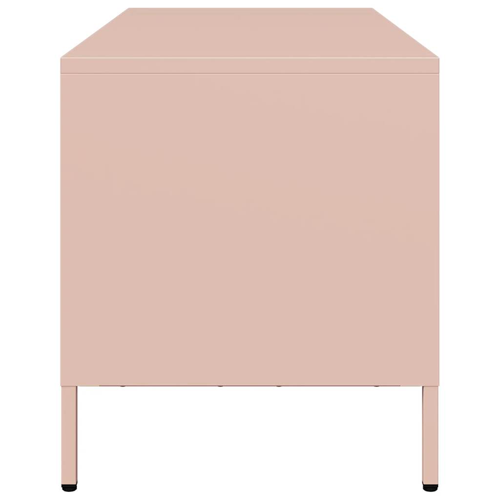 TV cabinet, pink, 101.5x39x43.5 cm, cold-rolled steel