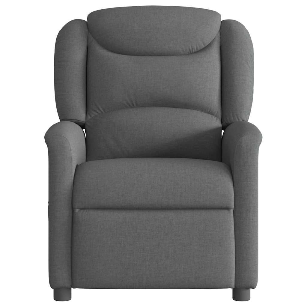 Folding massage chair, dark grey, fabric