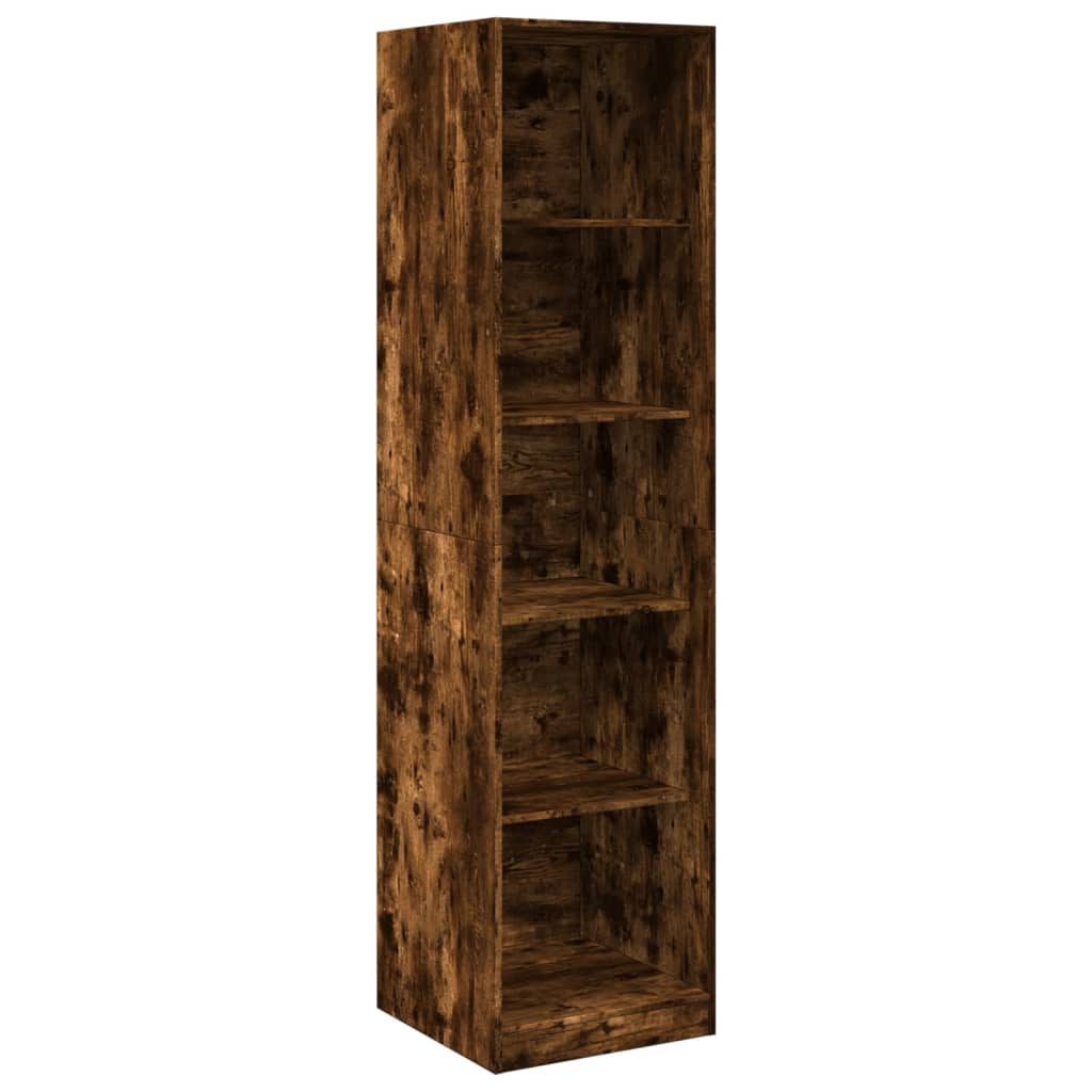 Wardrobe, smoky oak, 50x50x200 cm, engineered wood