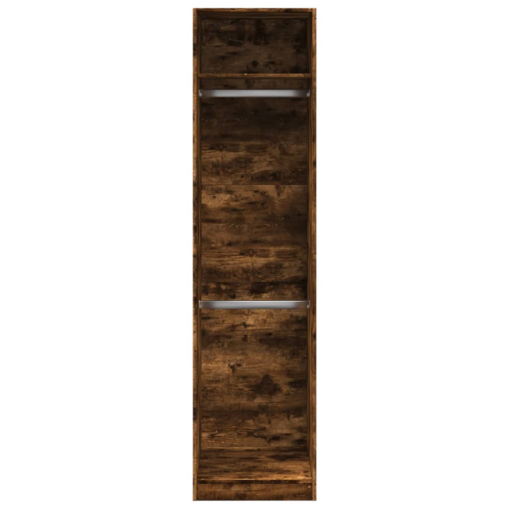 Wardrobe, smoky oak, 50x50x200 cm, engineered wood