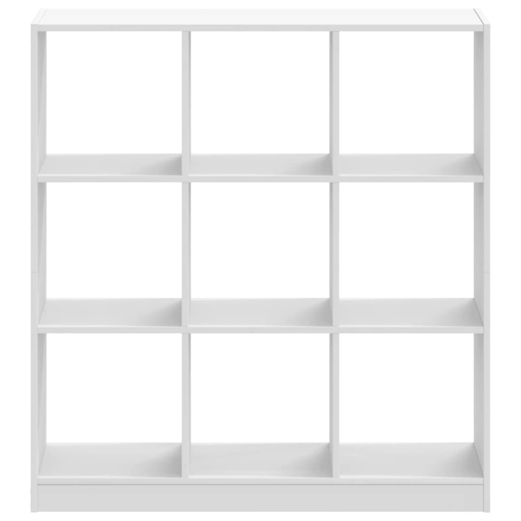 Bookcase, white, 102x32x108 cm, processed wood