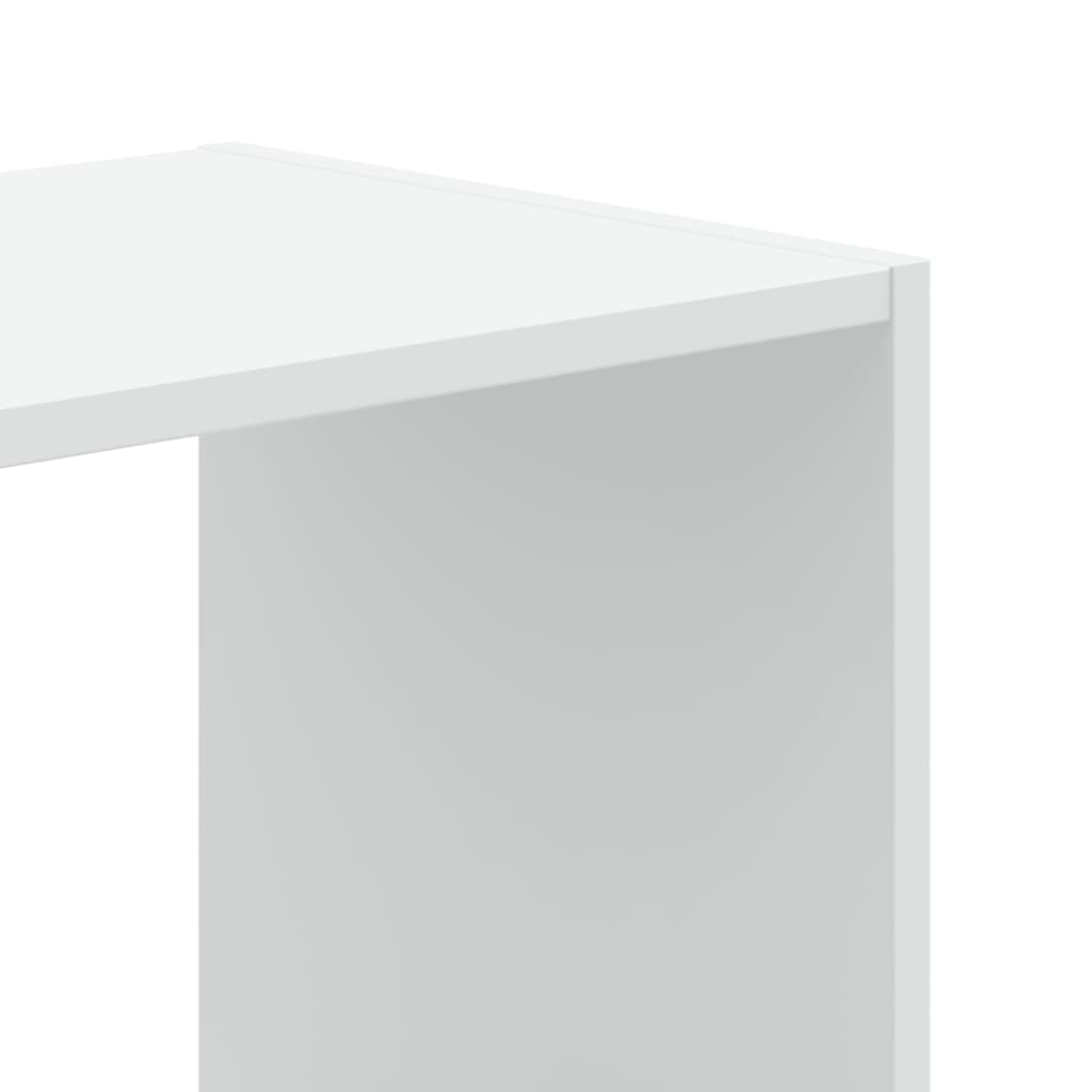 Bookcase, white, 102x32x108 cm, processed wood