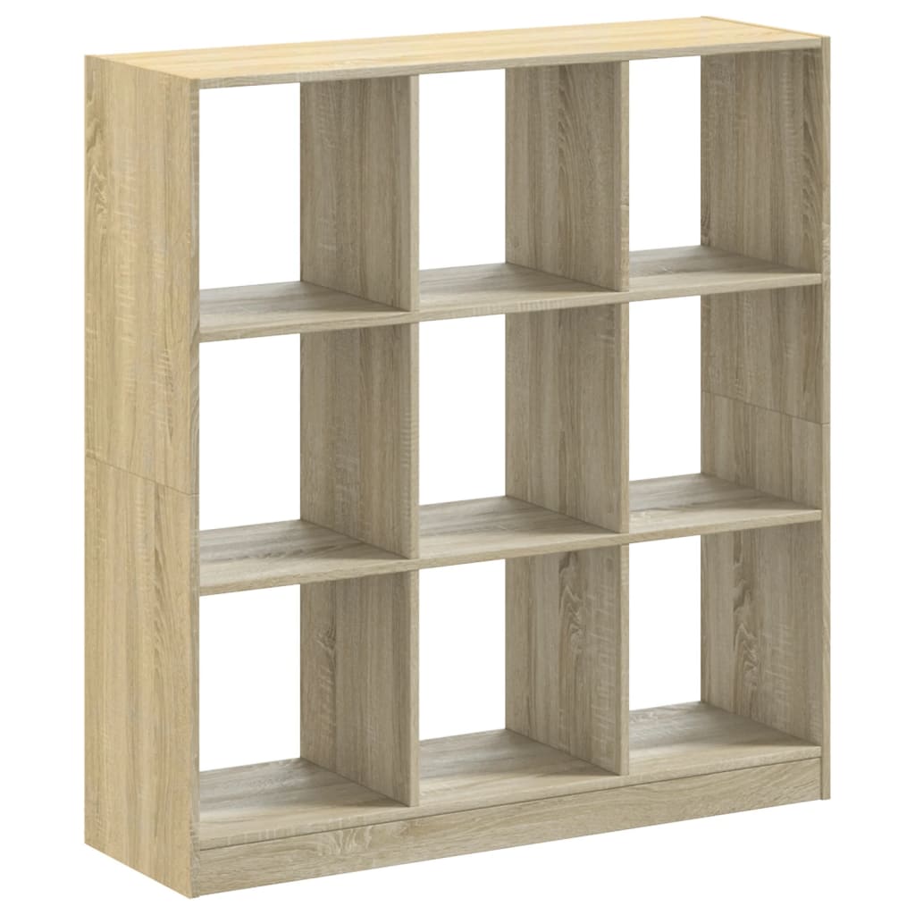 Bookcase, sonoma oak, 102x32x108 cm, processed wood