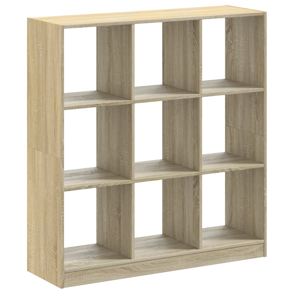 Bookcase, sonoma oak, 102x32x108 cm, processed wood