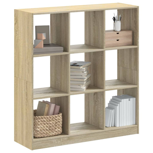 Bookcase, sonoma oak, 102x32x108 cm, processed wood