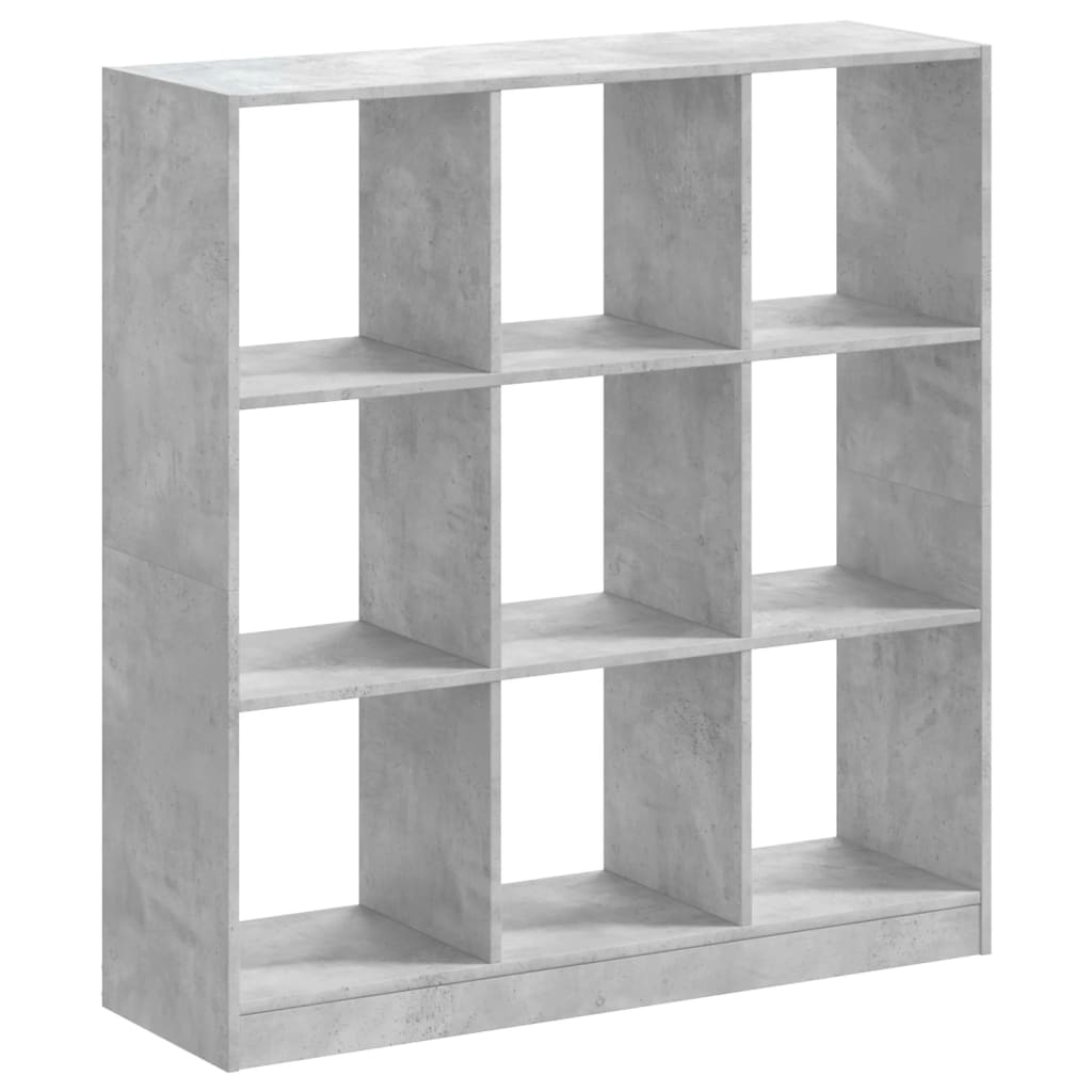 Bookcase, concrete grey, 102x32x108 cm, engineered wood