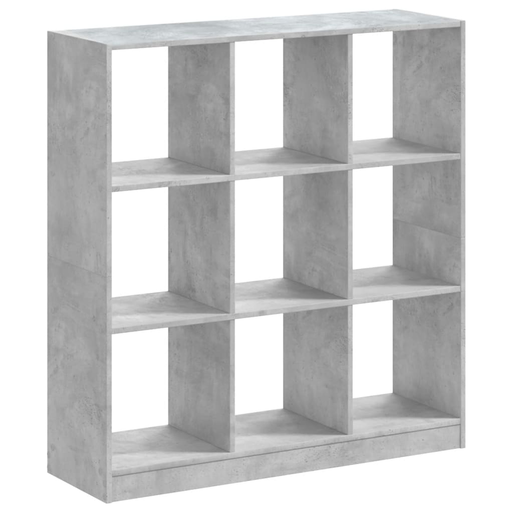 Bookcase, concrete grey, 102x32x108 cm, engineered wood