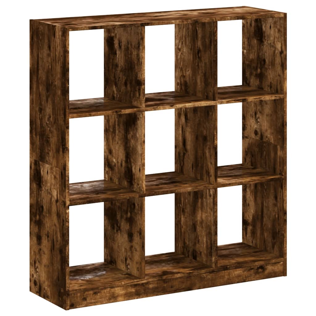 Bookcase, smoky oak, 102x32x108 cm, engineered wood