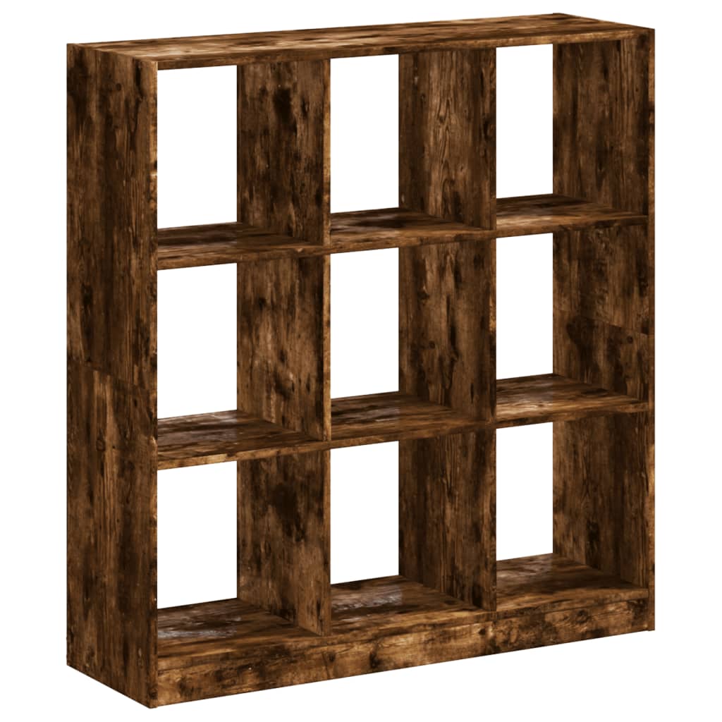 Bookcase, smoky oak, 102x32x108 cm, engineered wood