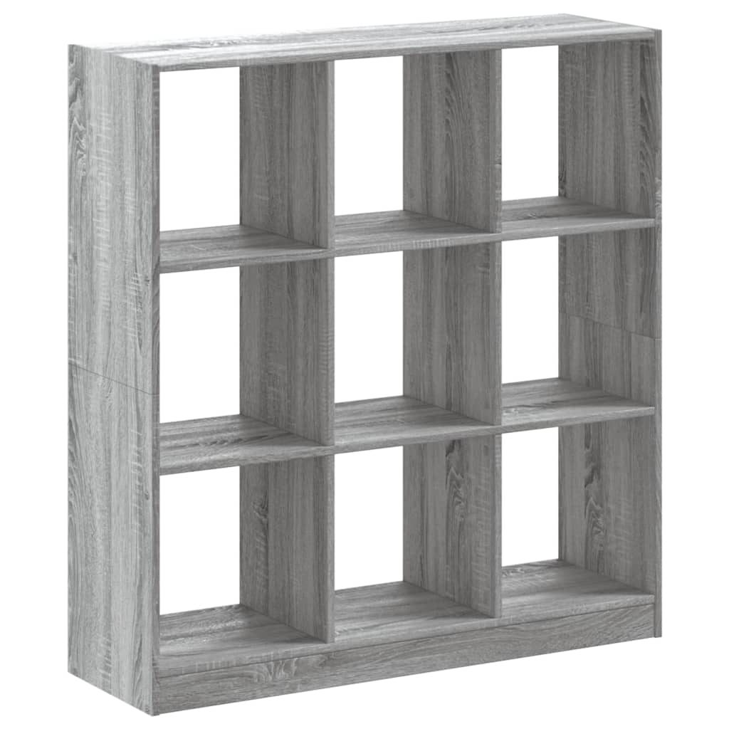 Bookcase, sonoma grey, 102x32x108 cm, engineered wood