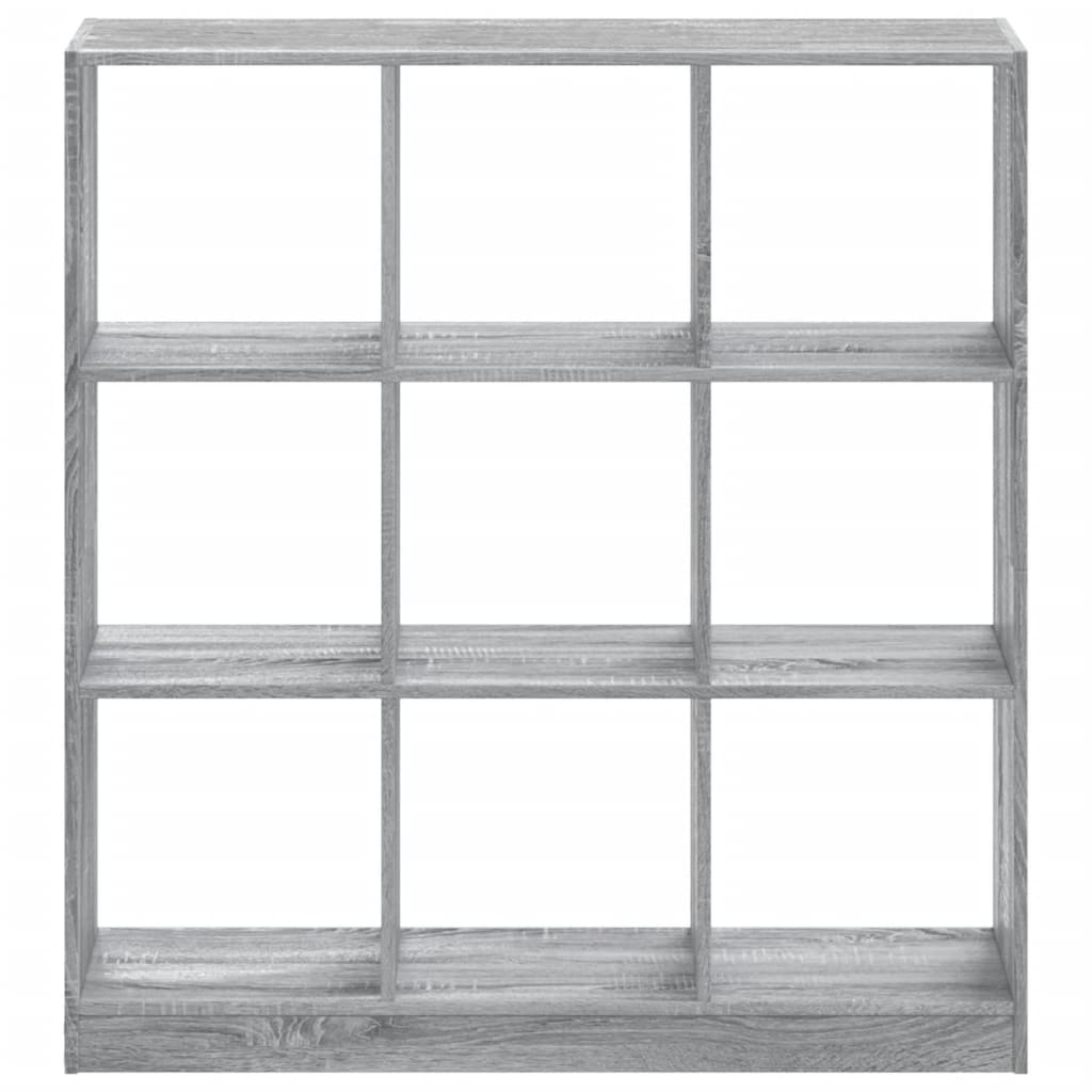 Bookcase, sonoma grey, 102x32x108 cm, engineered wood