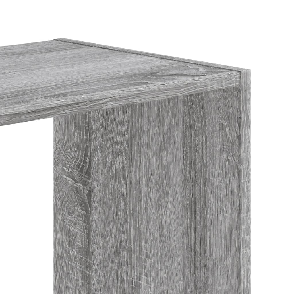 Bookcase, sonoma grey, 102x32x108 cm, engineered wood