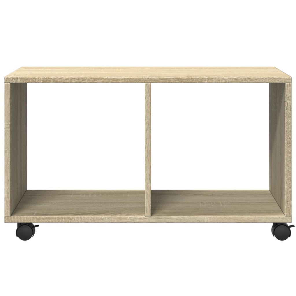 Wardrobe with wheels, sonoma oak, 72x33x42.5 cm, processed wood