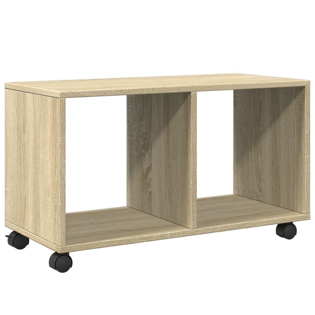 Wardrobe with wheels, sonoma oak, 72x33x42.5 cm, processed wood