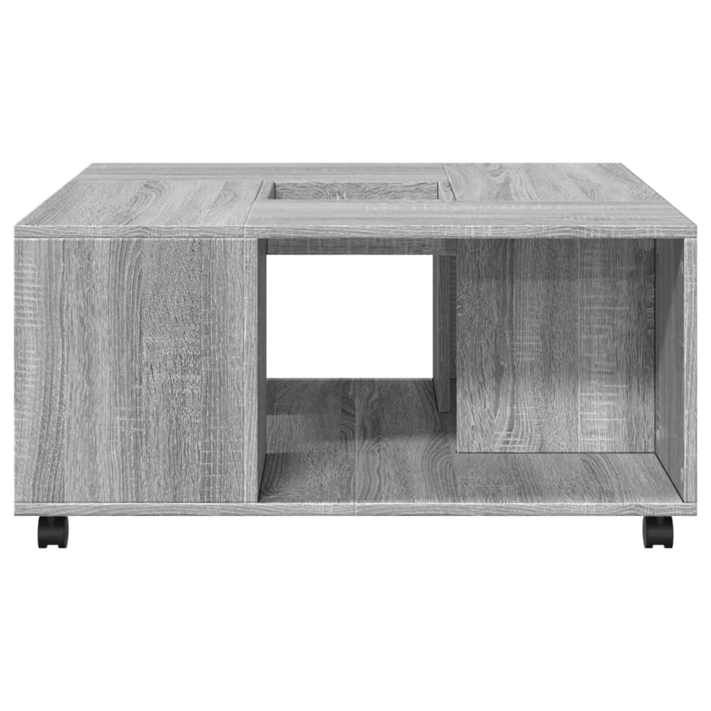 Coffee table, sonoma grey, 80x80x40 cm, composite wood