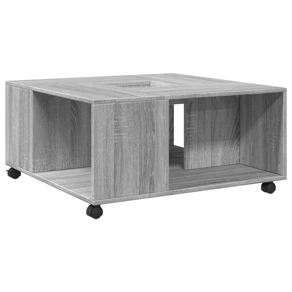 Coffee table, sonoma grey, 80x80x40 cm, composite wood