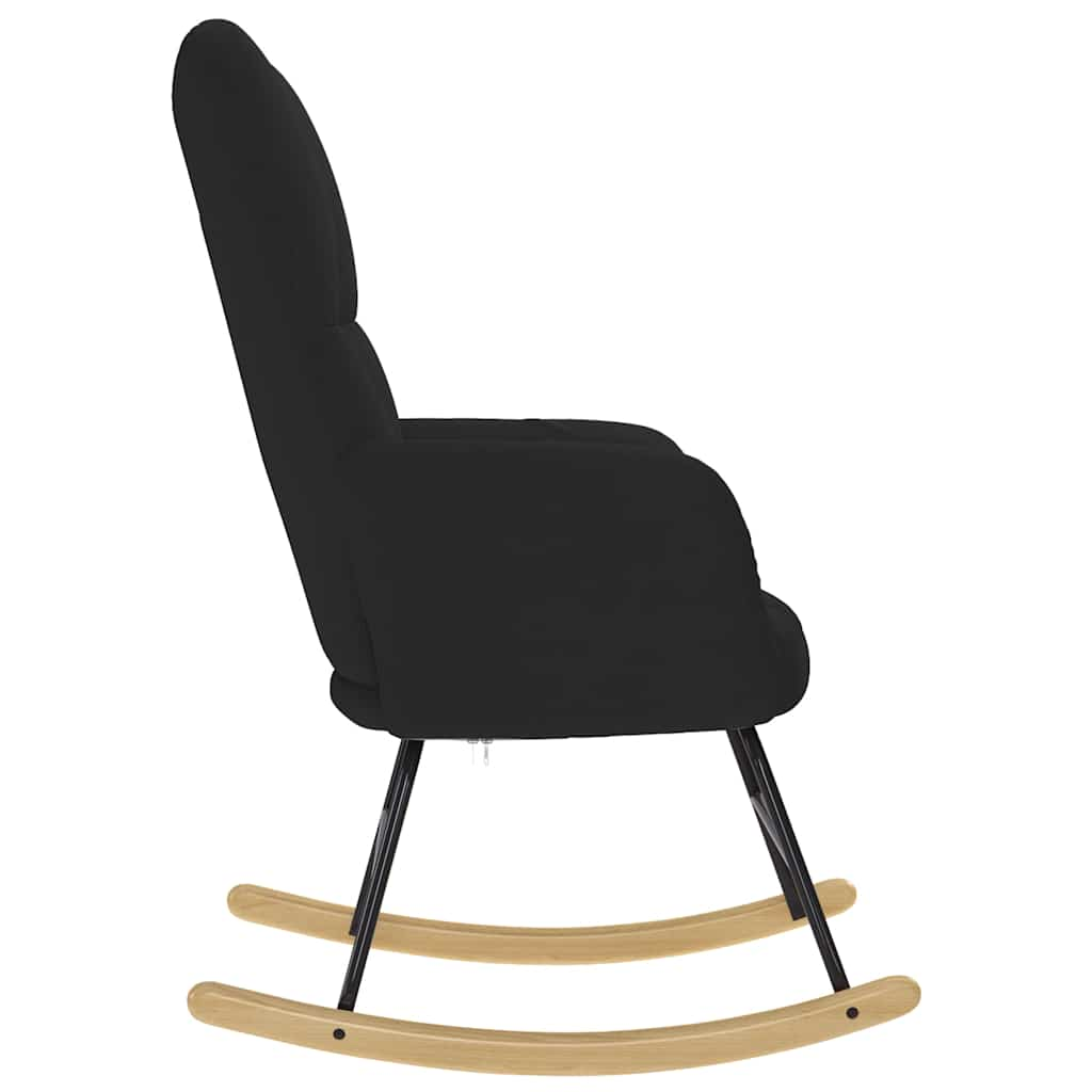 Rocking chair, black, textile