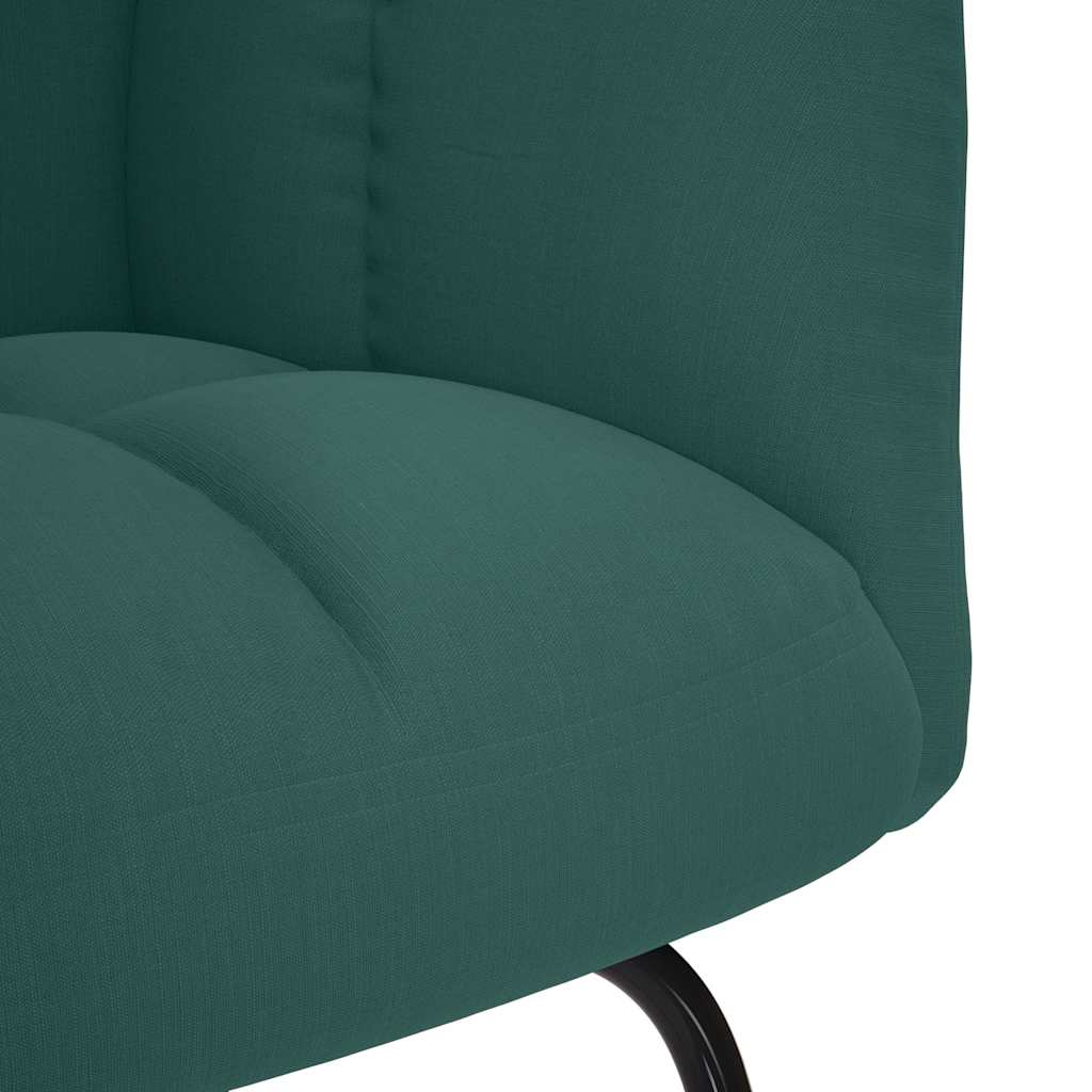 Rocking chair, dark green, textile