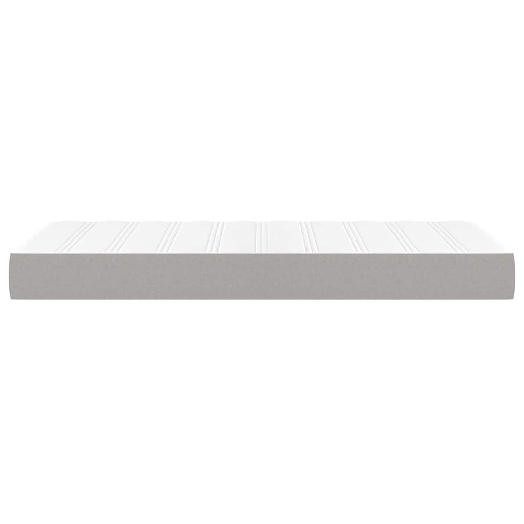 Children's pocket spring mattress, light gray 80x160 cm textile