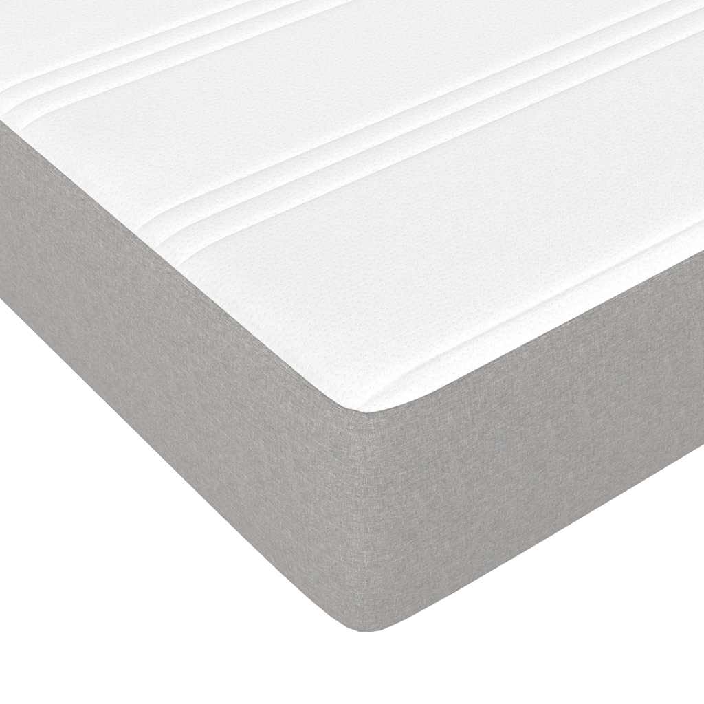 Children's pocket spring mattress, light gray 80x160 cm textile