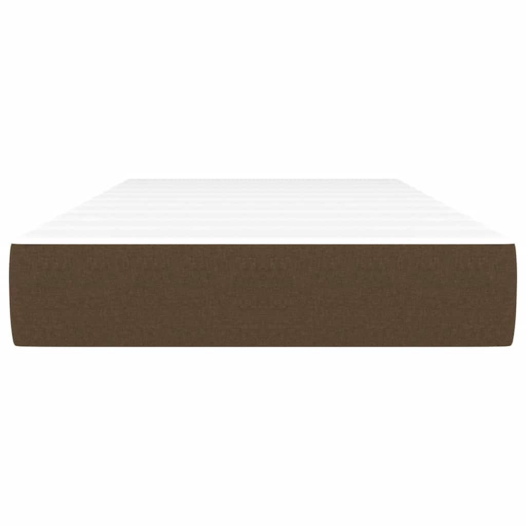 Children's pocket spring mattress, dark brown 80x160 cm textile