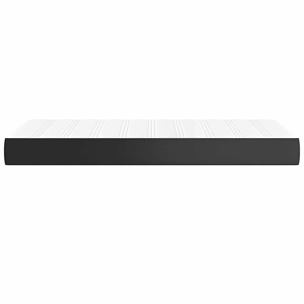 Children's pocket spring mattress black 80x160cm artificial leather