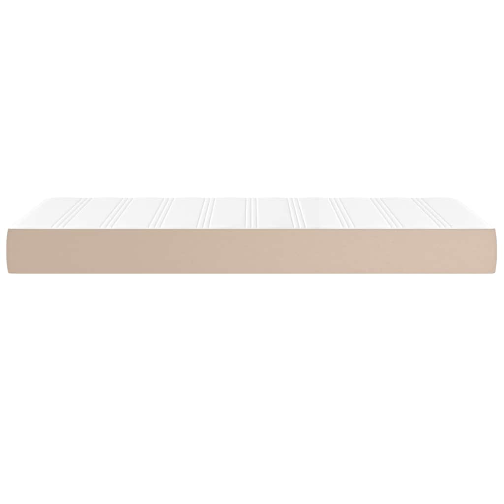 Children's pocket spring mattress cappuccino 80x160 cm eco-leather.