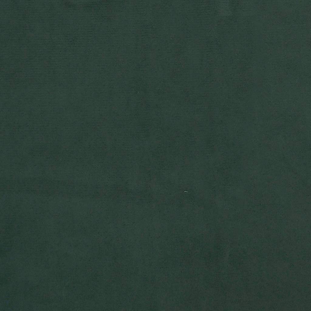 Children's pocket spring mattress, dark green 80x160 cm velvet