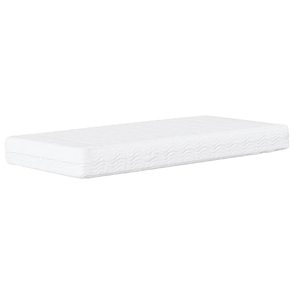 Children's foam mattress, white, 80x160 cm, hardness H2 H3