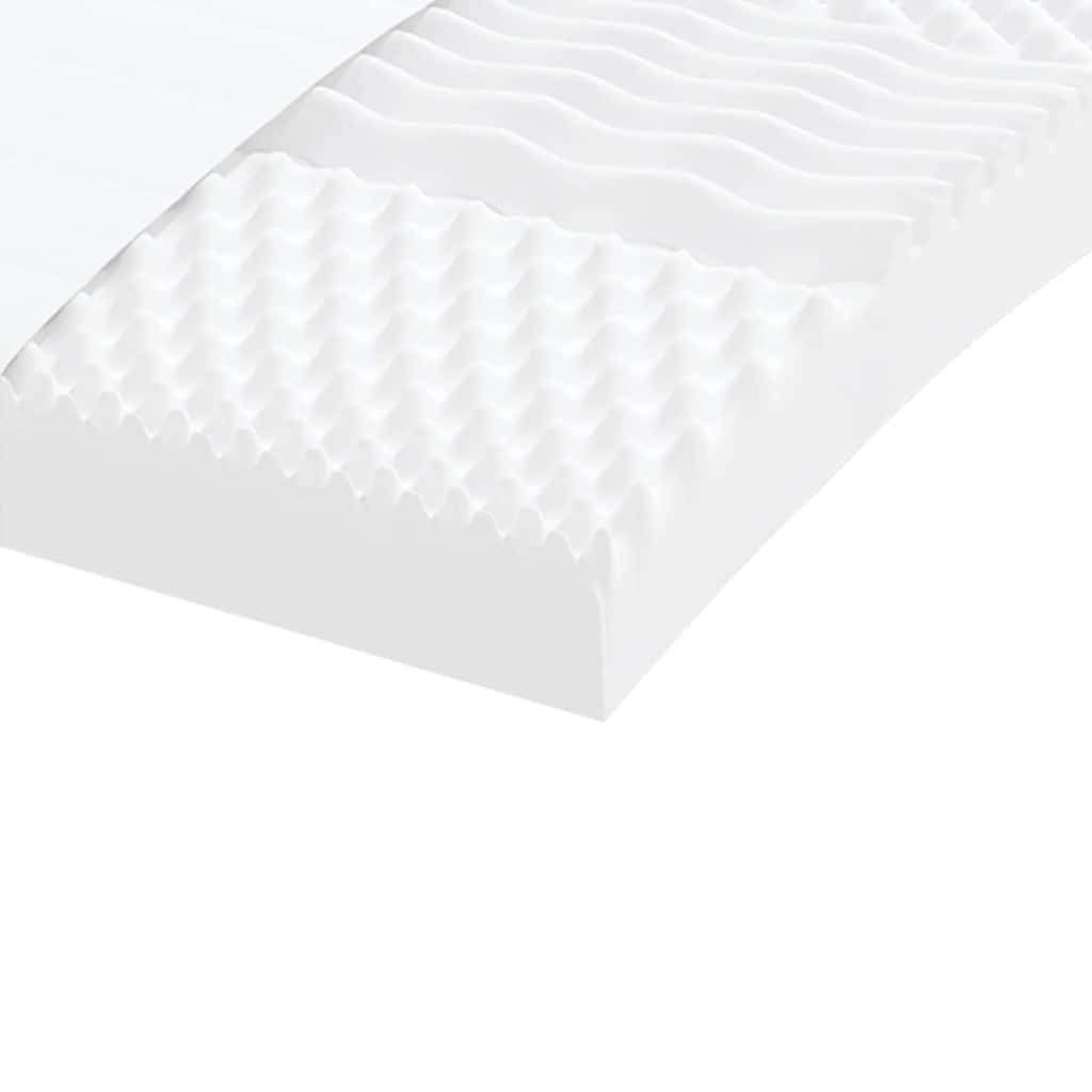 Children's foam mattress, white 80x160 cm 7 zones hardness 20 ILD