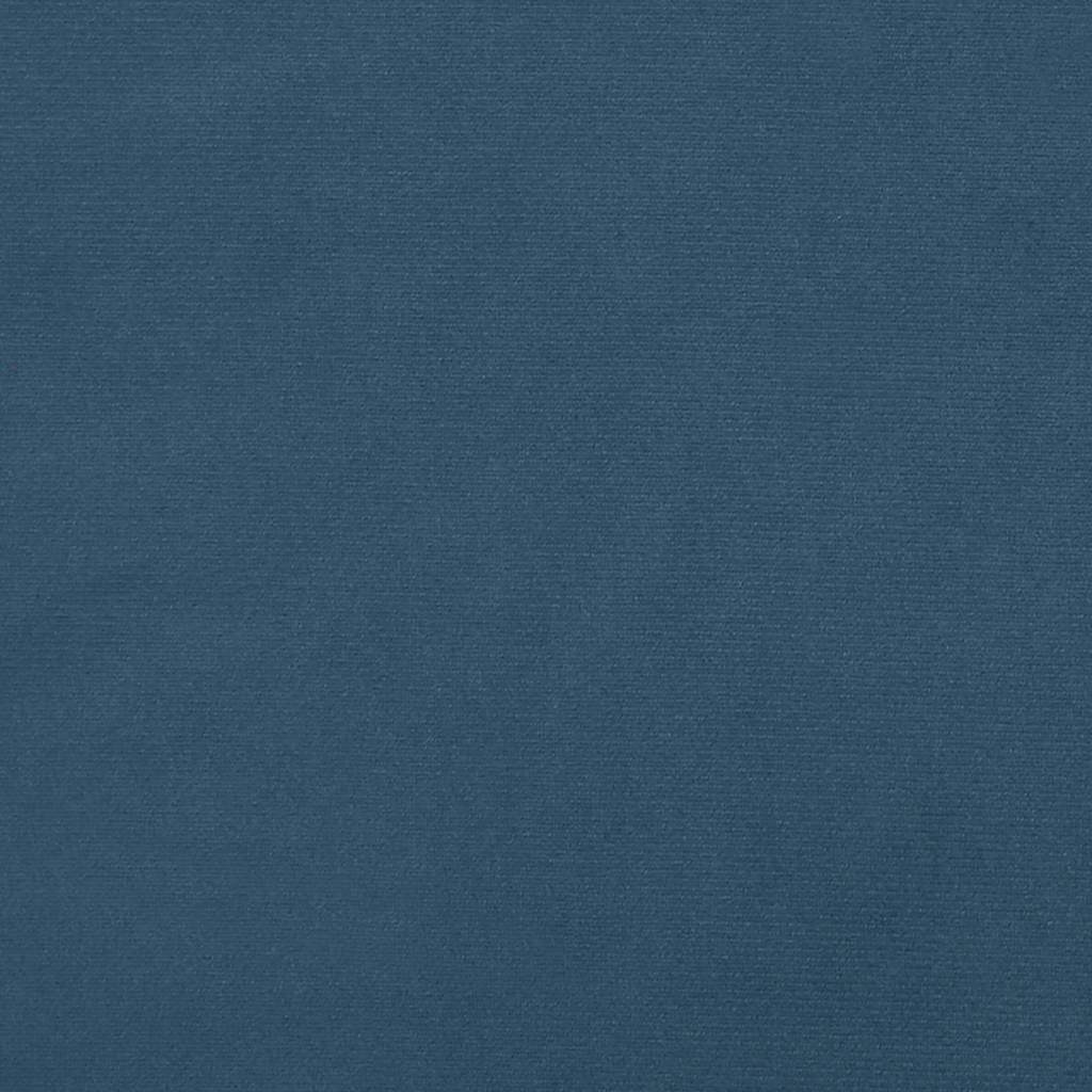 Spring bed mattress, dark blue, 100x210x20 cm, velvet