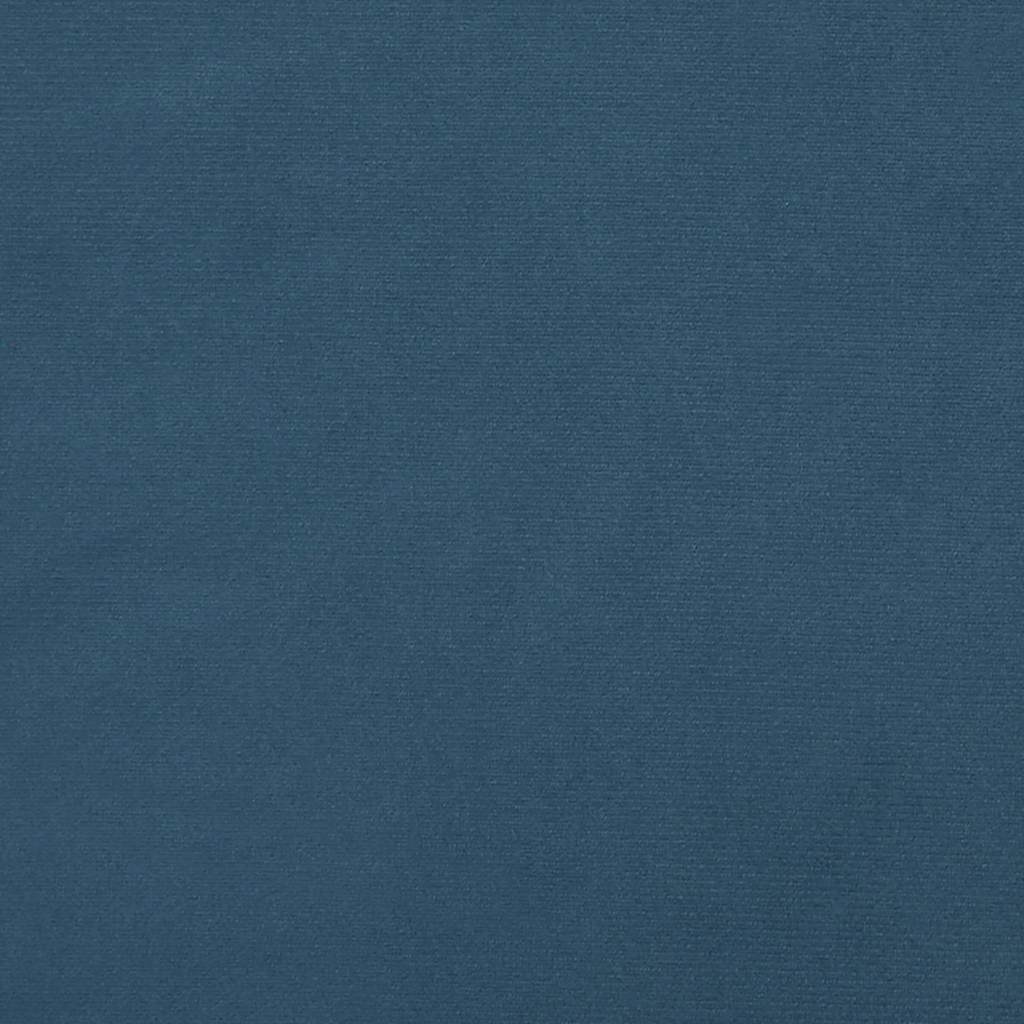 Spring bed mattress, dark blue, 120x210x20 cm, velvet