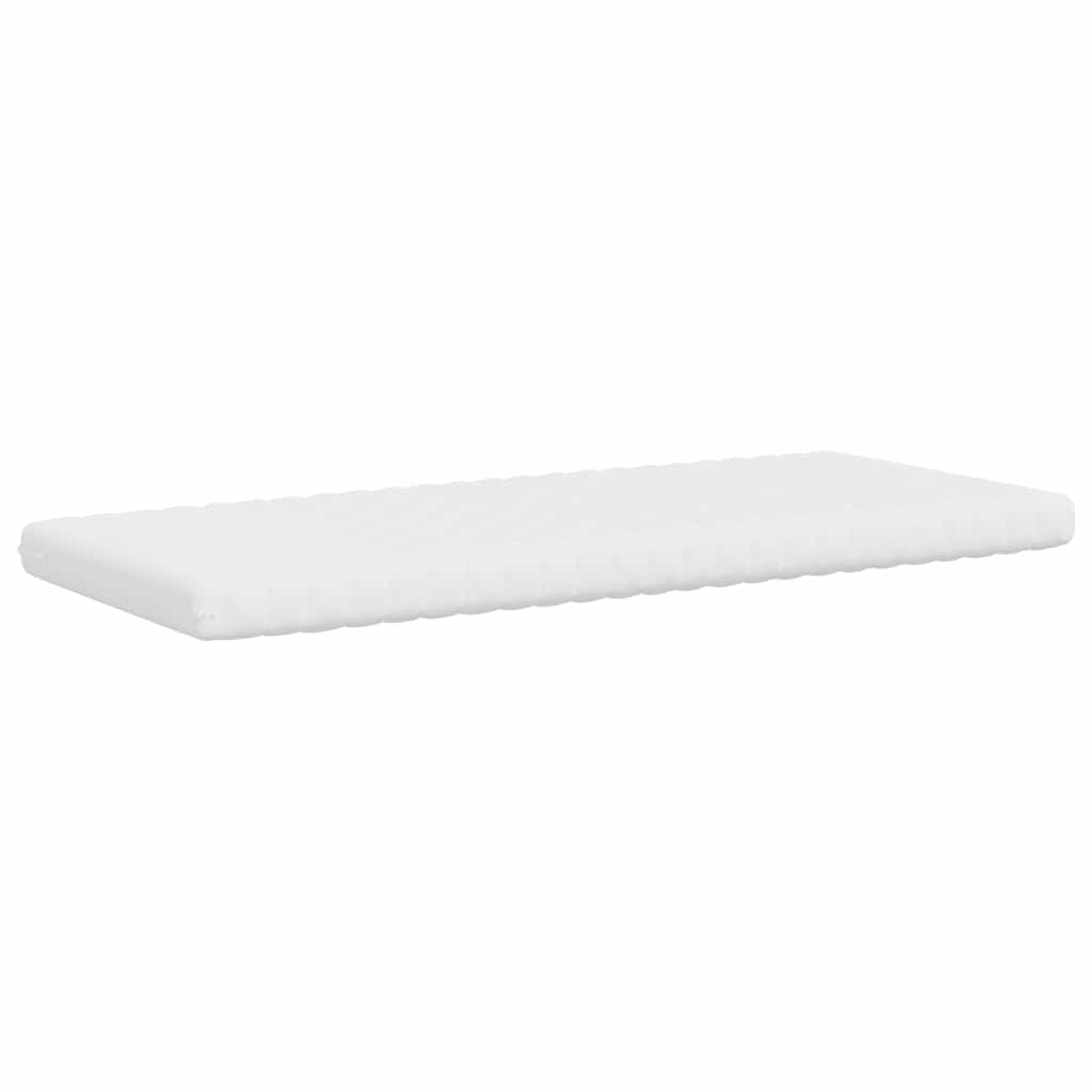 Foam mattress, white, 100x210 cm, 7 zones, hardness 20 ILD