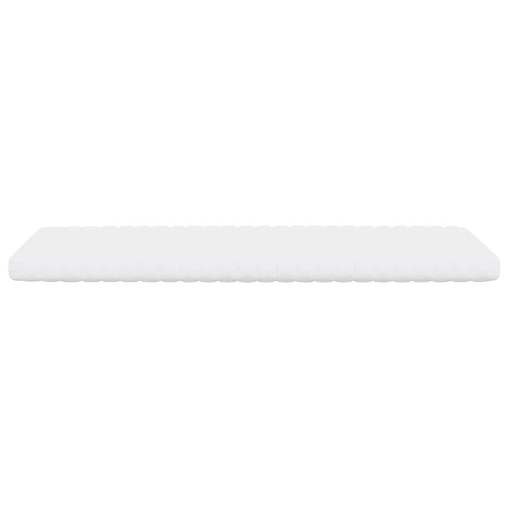 Foam mattress, white, 100x210 cm, 7 zones, hardness 20 ILD