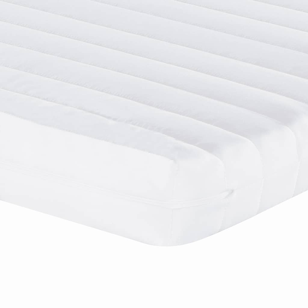 Foam mattress, white, 100x210 cm, 7 zones, hardness 20 ILD