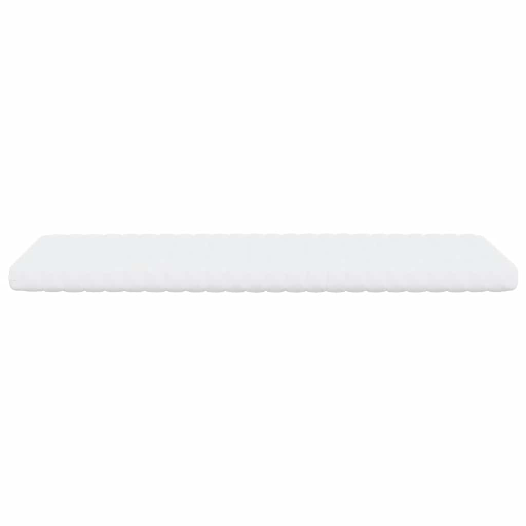 Foam mattress, white, 80x220 cm, 7-zone hardness 20 ILD