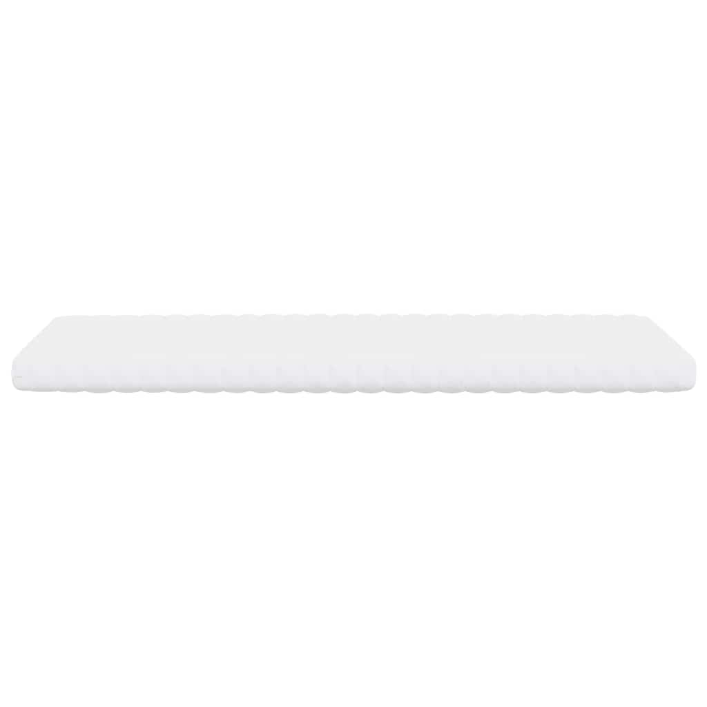 Foam mattress, white, 100x220 cm, 7 zones, hardness 20 ILD