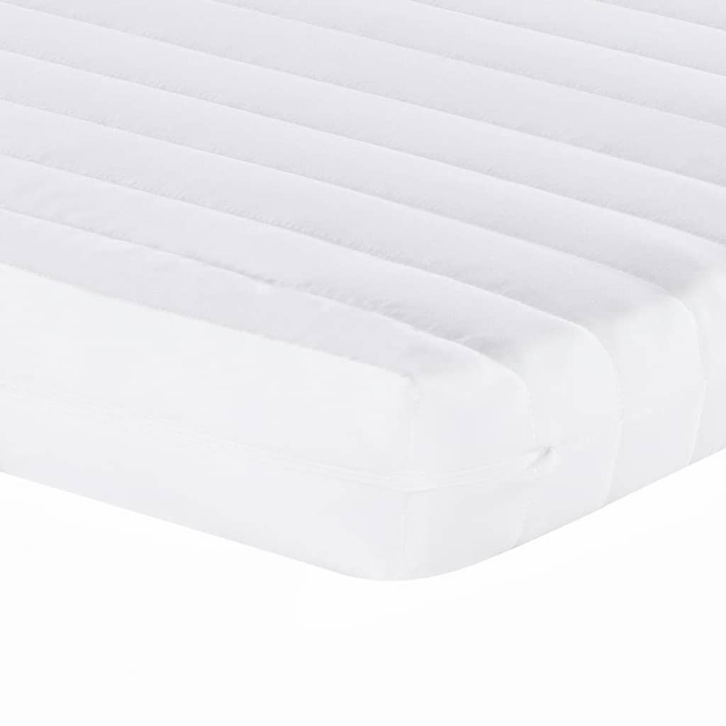 Foam mattress, white, 140x220 cm, 7 zones, hardness 20 ILD