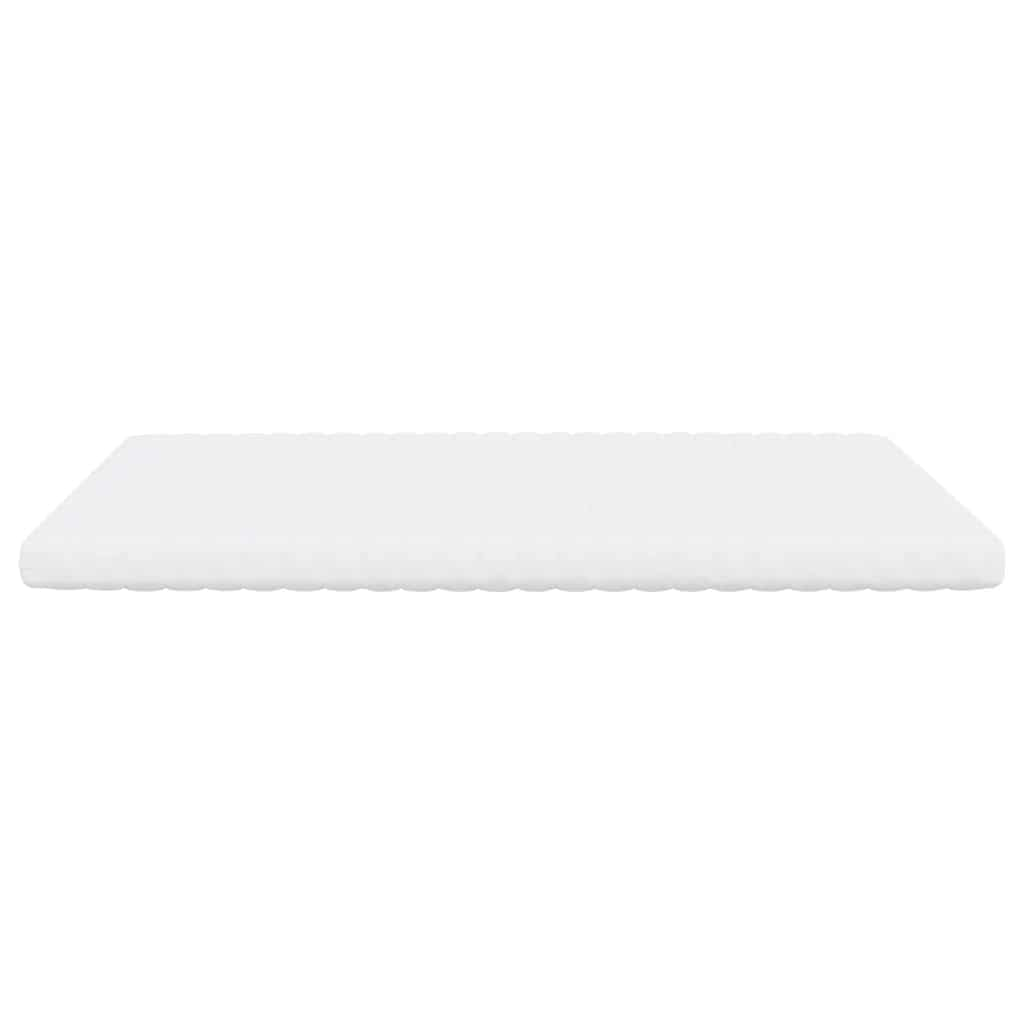 Foam mattress, white, 160x220 cm, 7 zones, hardness 20 ILD