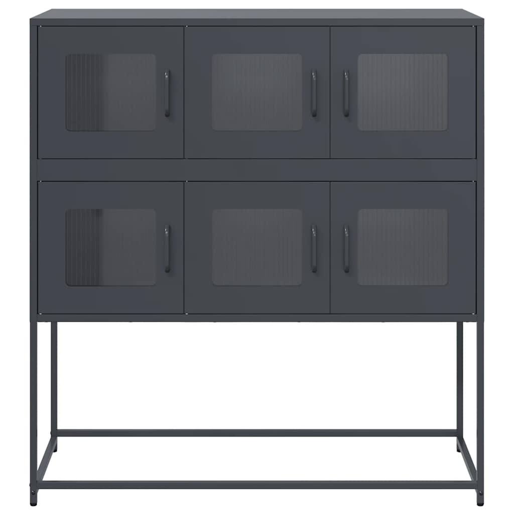 Cabinet, anthracite, 100.5x39x107 cm, cold-rolled steel