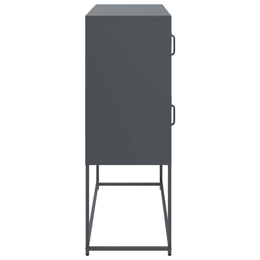 Cabinet, anthracite, 100.5x39x107 cm, cold-rolled steel